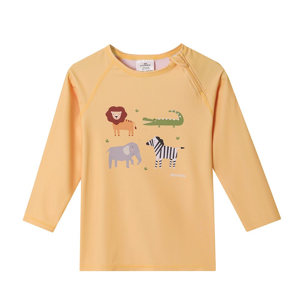 CAMISETA DE PROTECCIÓN SOLAR TUTETE ·MANGA LARGA WILD ANIMALS· - Happy Moments Baby