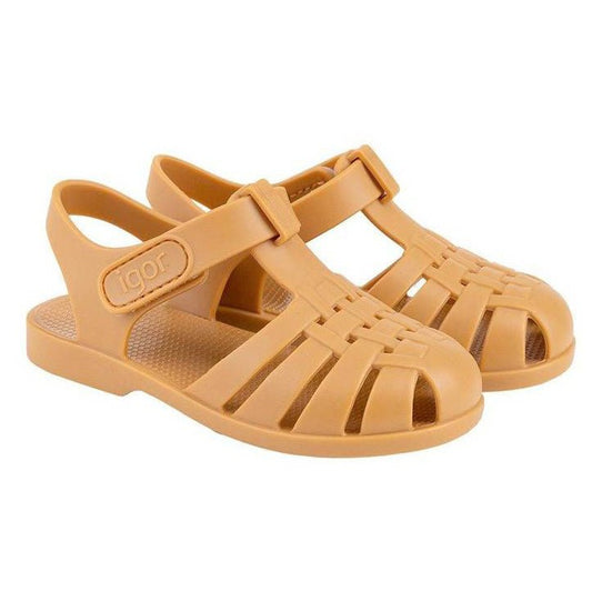 CANGREJERA INFANTIL CON VELCRO IGOR ·MOSTAZA· - Happy Moments Baby