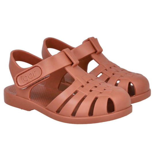 CANGREJERA INFANTIL CON VELCRO IGOR ·TERRACOTA· - Happy Moments Baby