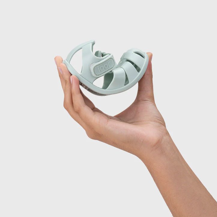 CANGREJERAS CON VELCRO RESPETUOSAS IGOR ·MENTA· - Happy Moments Baby