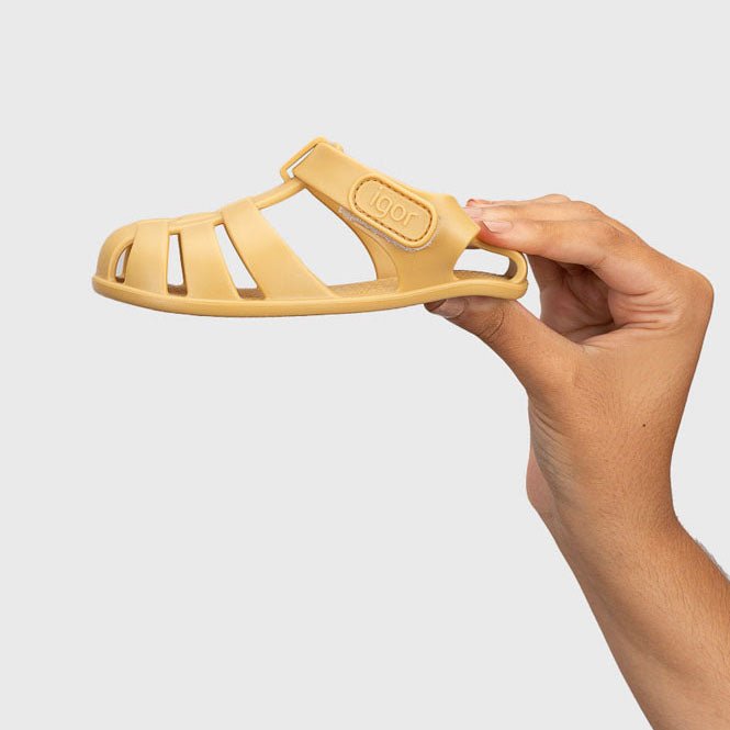 CANGREJERAS CON VELCRO RESPETUOSAS IGOR ·MOSTAZA· - Happy Moments Baby