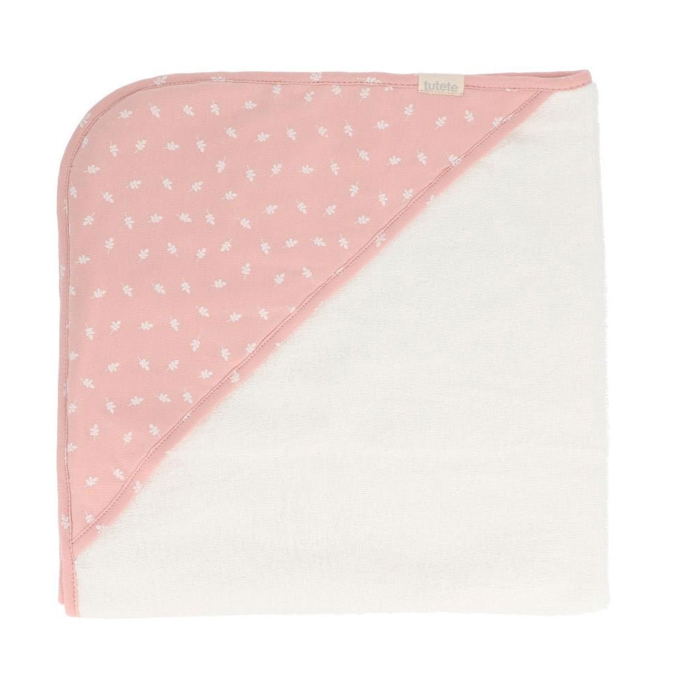 CAPA DE BAÑO TUTETE PERSONALIZABLE ·LEAVES PINK· - Happy Moments Baby