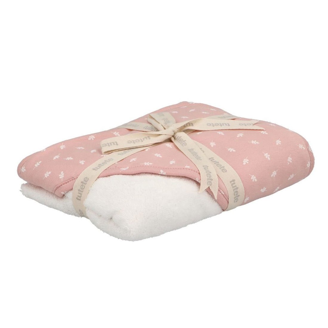 CAPA DE BAÑO TUTETE PERSONALIZABLE ·LEAVES PINK· - Happy Moments Baby