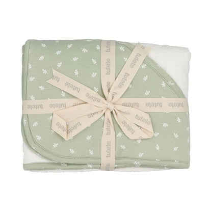 CAPA DE BAÑO TUTETE PERSONALIZABLE ·LEAVES SAGE· - Happy Moments Baby