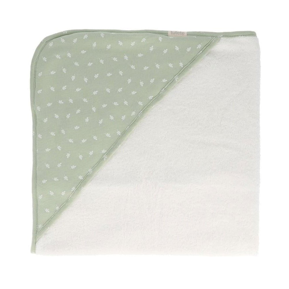 CAPA DE BAÑO TUTETE PERSONALIZABLE ·LEAVES SAGE· - Happy Moments Baby