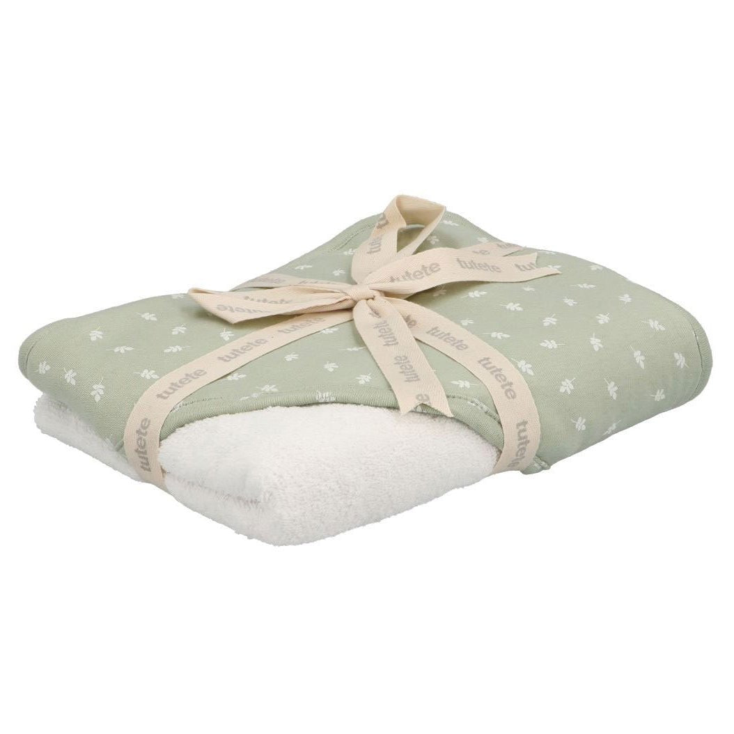 CAPA DE BAÑO TUTETE PERSONALIZABLE ·LEAVES SAGE· - Happy Moments Baby