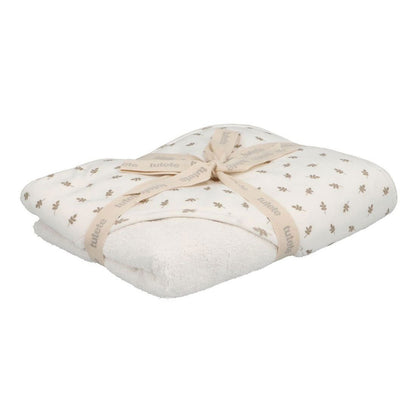 CAPA DE BAÑO TUTETE PERSONALIZABLE ·LEAVES WHITE· - Happy Moments Baby