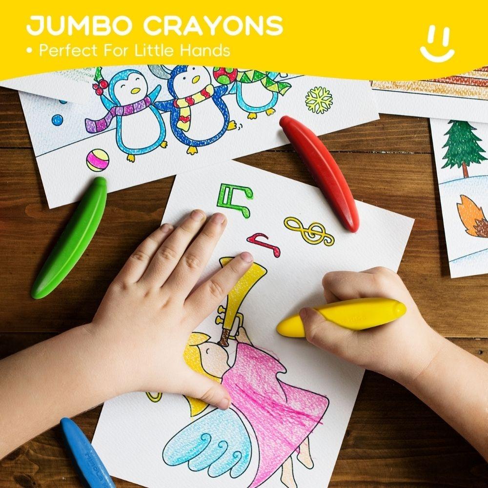 CERAS INFANTILES JARMELO ·CRAYONES BANANA CERA DE ABEJA 12 UD· - Happy Moments Baby
