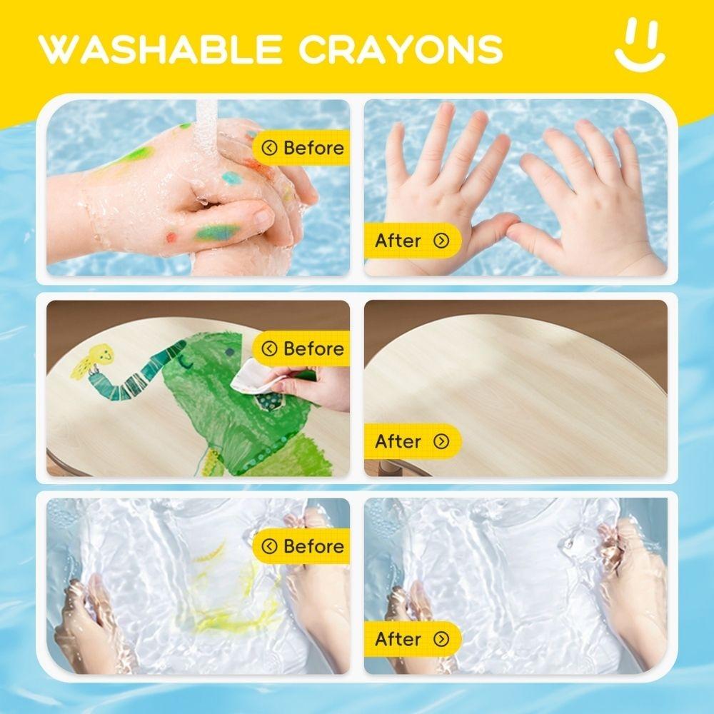 CERAS INFANTILES JARMELO ·CRAYONES BANANA CERA DE ABEJA 12 UD· - Happy Moments Baby