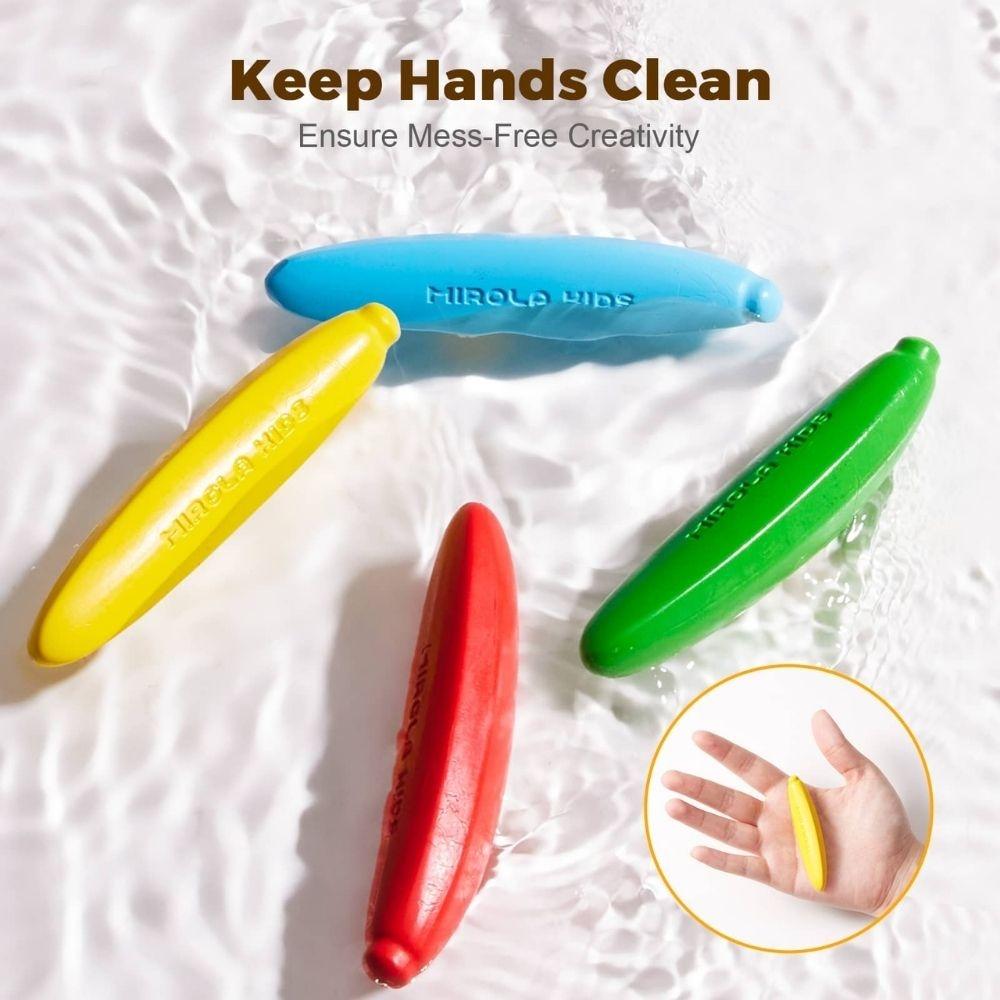 CERAS INFANTILES JARMELO ·CRAYONES BANANA CERA DE ABEJA 12 UD· - Happy Moments Baby