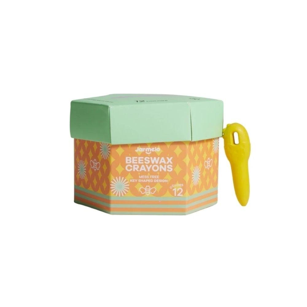 CERAS INFANTILES JARMELO ·CRAYONES KEY CERA DE ABEJA 12 UD· - Happy Moments Baby