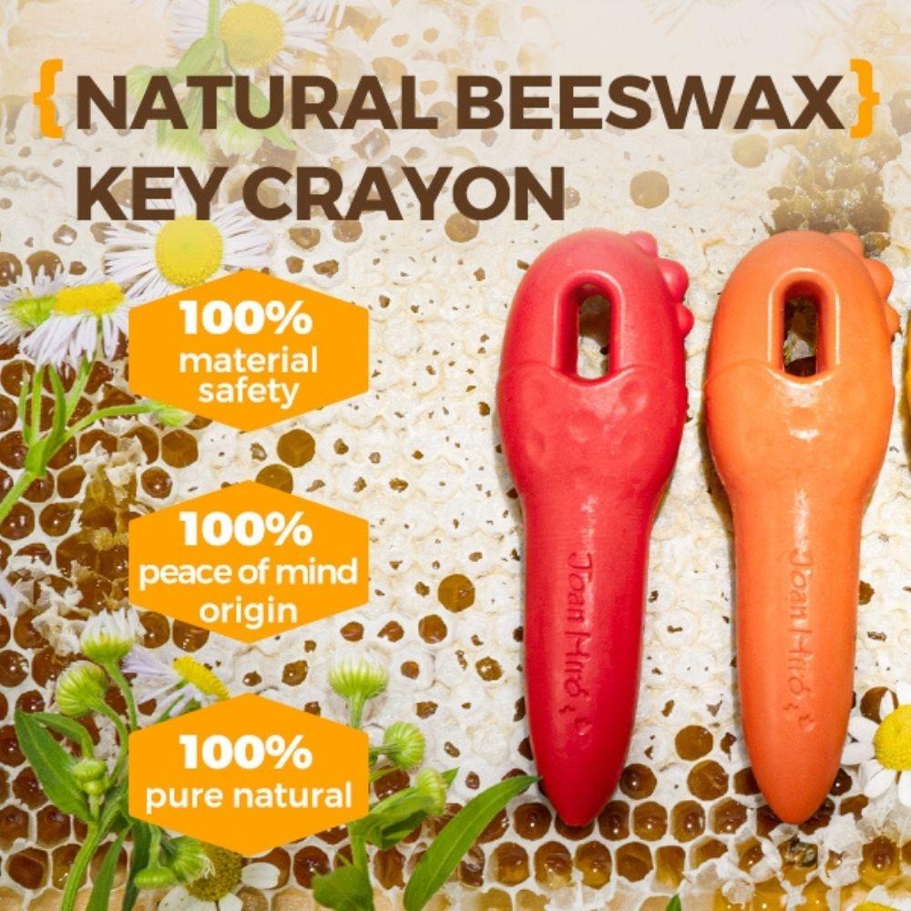 CERAS INFANTILES JARMELO ·CRAYONES KEY CERA DE ABEJA 12 UD· - Happy Moments Baby