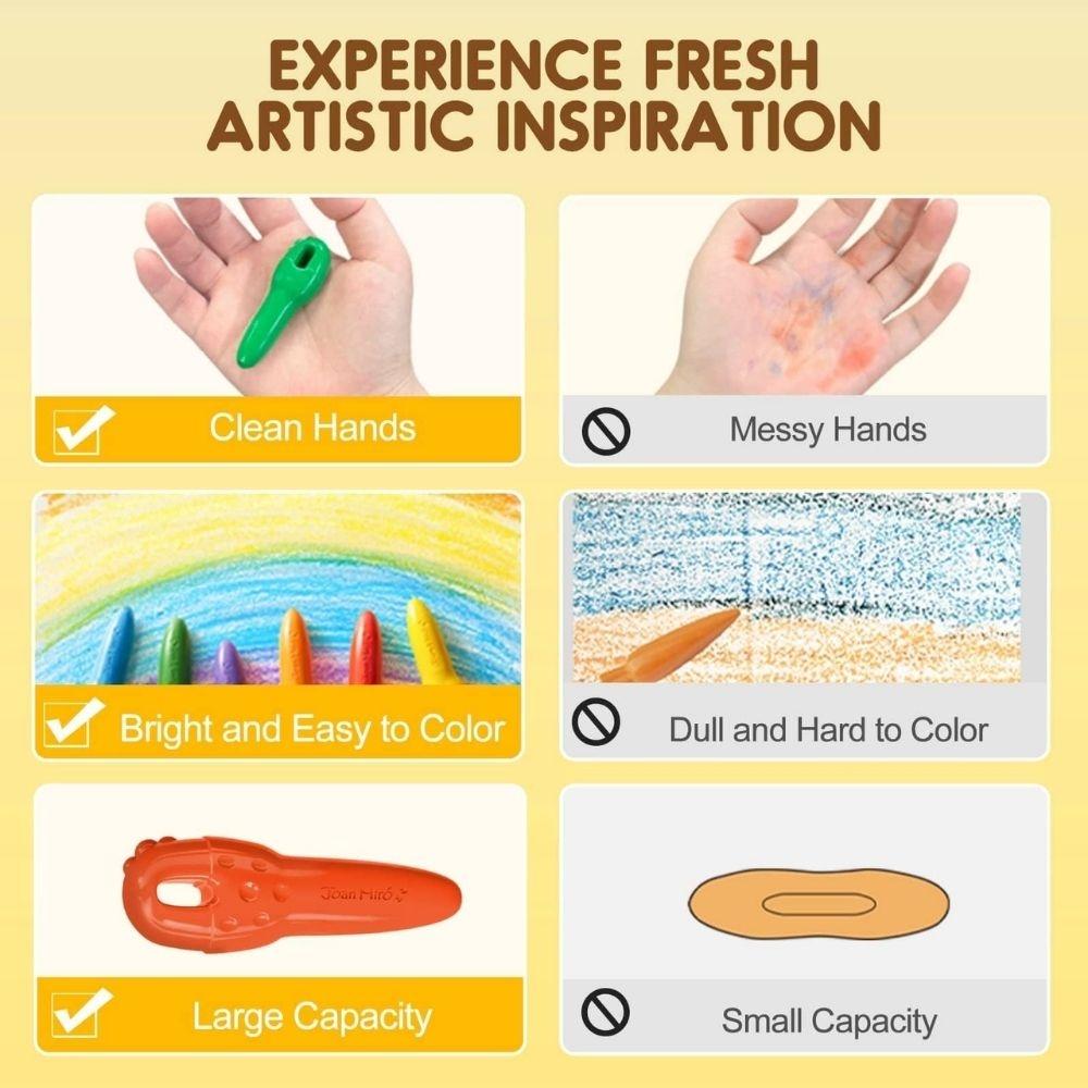 CERAS INFANTILES JARMELO ·CRAYONES KEY CERA DE ABEJA 12 UD· - Happy Moments Baby