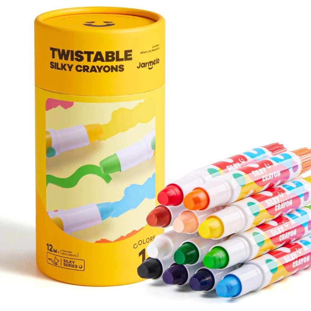 CERAS INFANTILES JARMELO ·CRAYONES SUAVES LAVABLES 12 COLORES· - Happy Moments Baby