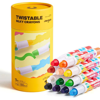 CERAS INFANTILES JARMELO ·CRAYONES SUAVES LAVABLES 12 COLORES· - Happy Moments Baby
