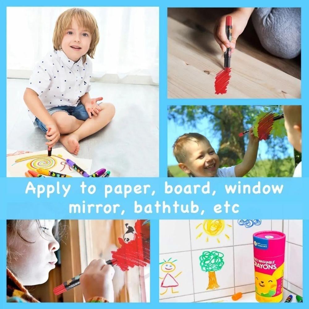 CERAS INFANTILES JARMELO ·CRAYONES SUAVES LAVABLES 12 COLORES· - Happy Moments Baby