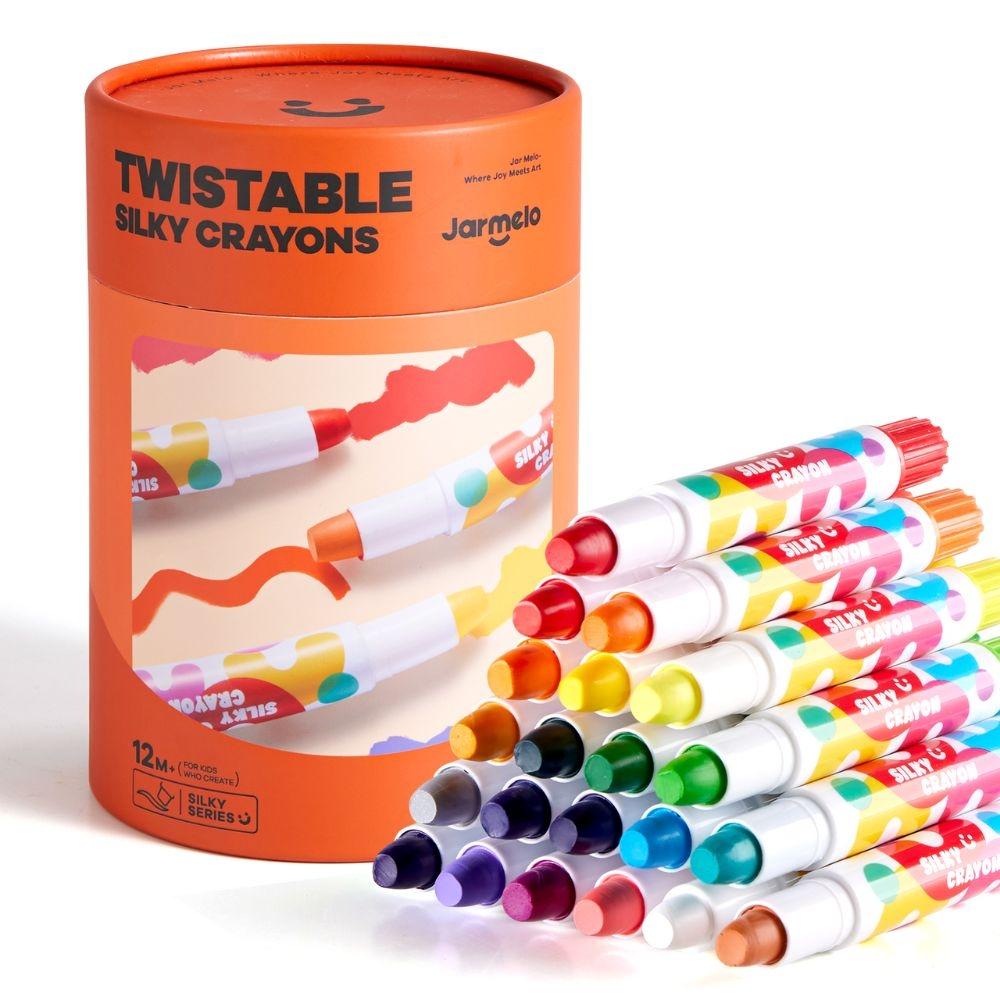 CERAS INFANTILES JARMELO ·CRAYONES SUAVES LAVABLES 24 COLORES· - Happy Moments Baby