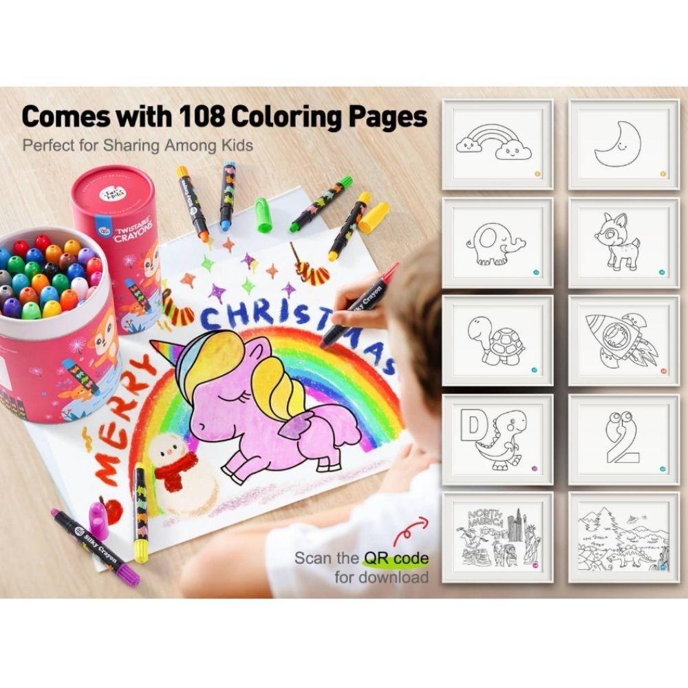 CERAS INFANTILES JARMELO ·CRAYONES SUAVES LAVABLES 24 COLORES· - Happy Moments Baby