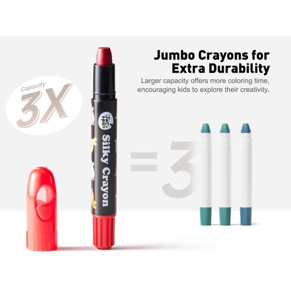 CERAS INFANTILES JARMELO ·CRAYONES SUAVES LAVABLES 24 COLORES· - Happy Moments Baby
