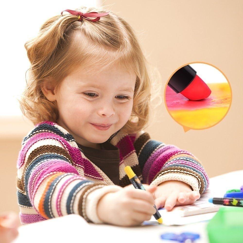 CERAS INFANTILES JARMELO ·CRAYONES SUAVES LAVABLES 6 COLORES· - Happy Moments Baby