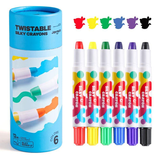 CERAS INFANTILES JARMELO ·CRAYONES SUAVES LAVABLES 6 COLORES· - Happy Moments Baby