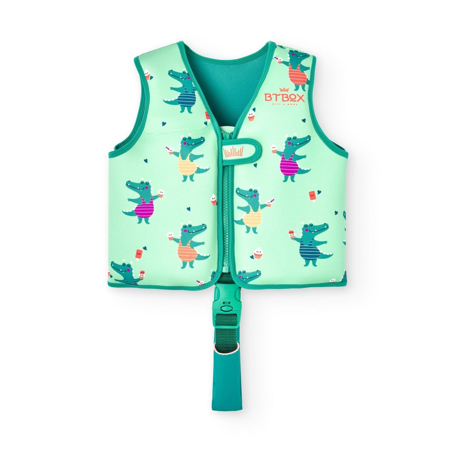 CHALECO FLOTADOR APRENDIZAJE BTBOX ·COCODRILOS· - Happy Moments Baby