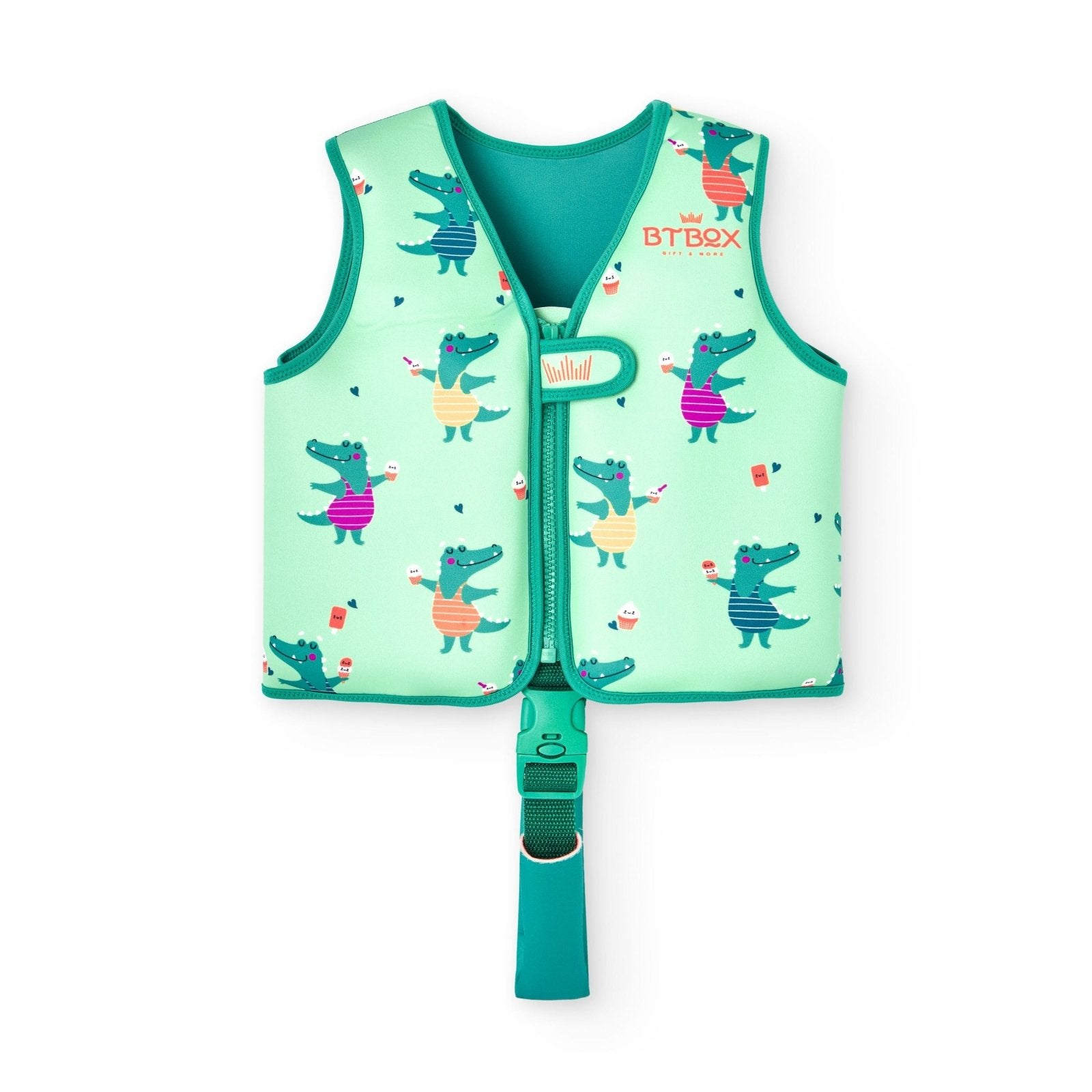 CHALECO FLOTADOR APRENDIZAJE BTBOX ·COCODRILOS· - Happy Moments Baby