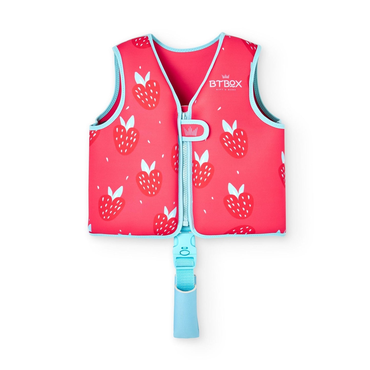 CHALECO FLOTADOR APRENDIZAJE BTBOX ·STRAWBERRIES· - Happy Moments Baby