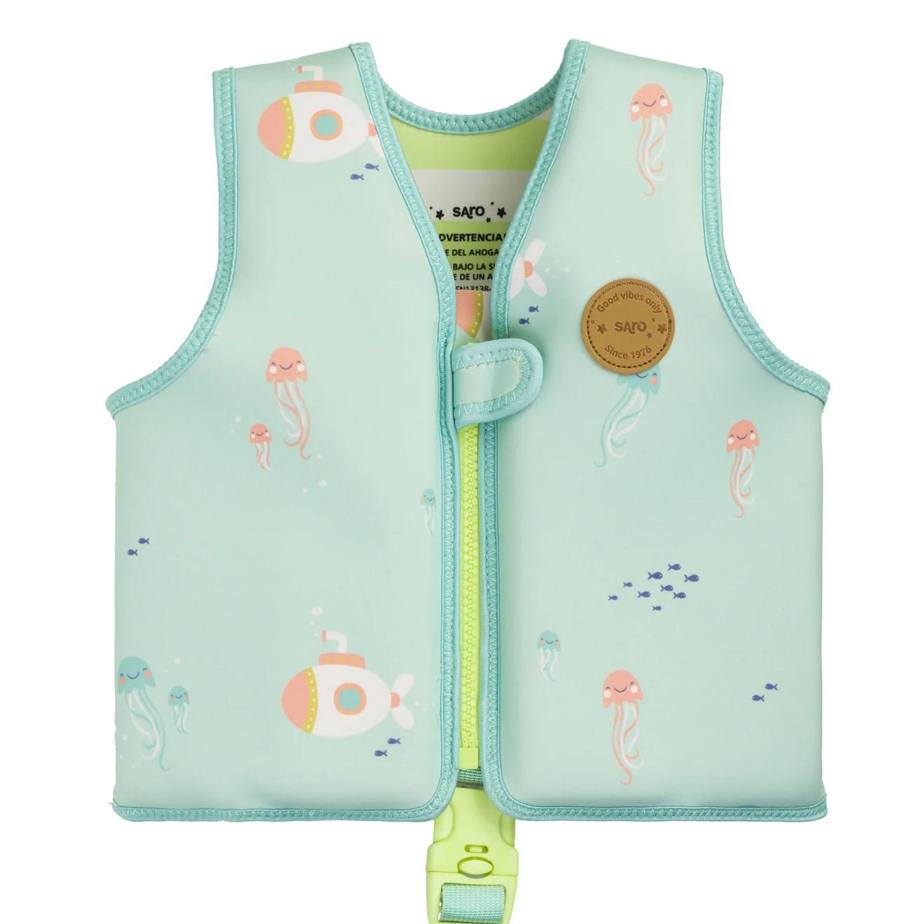 CHALECO FLOTADOR APRENDIZAJE SARO ·BLUE SEA· - Happy Moments Baby