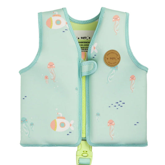 CHALECO FLOTADOR APRENDIZAJE SARO ·BLUE SEA· - Happy Moments Baby