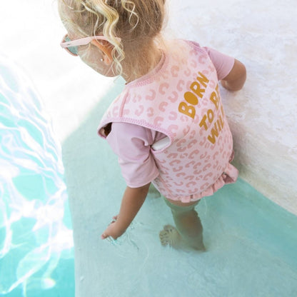 CHALECO FLOTADOR APRENDIZAJE SARO ·BORN TO BE WILD· - Happy Moments Baby
