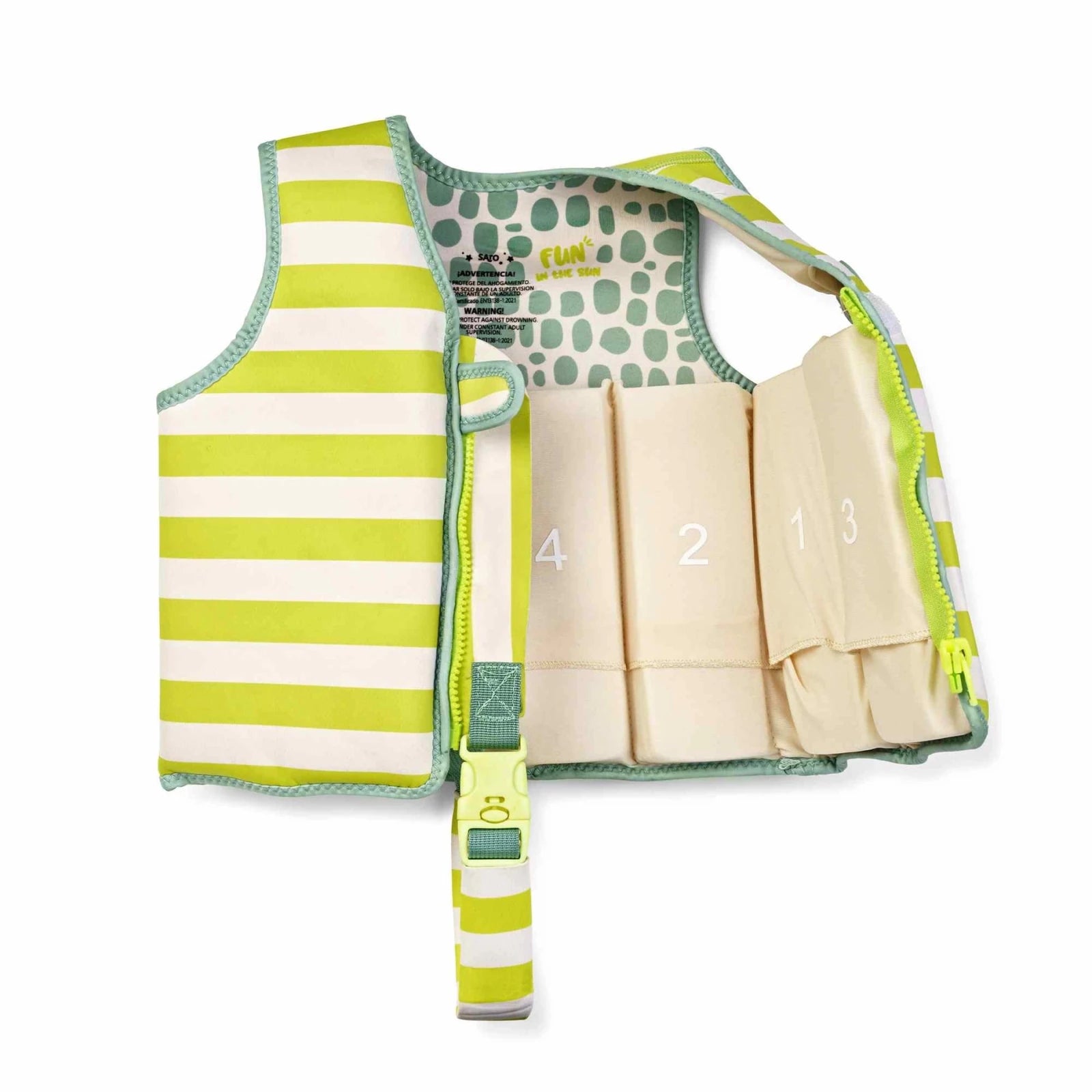 CHALECO FLOTADOR APRENDIZAJE SARO ·FUN IN THE SUN· - Happy Moments Baby