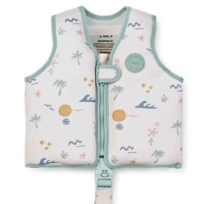 CHALECO FLOTADOR APRENDIZAJE SARO ·GOOD VIBES· - Happy Moments Baby