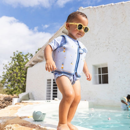 CHALECO FLOTADOR APRENDIZAJE SARO ·NAVY HUGS· - Happy Moments Baby