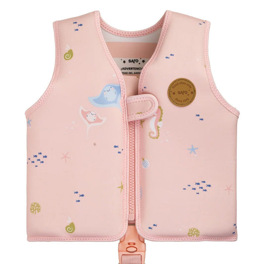 CHALECO FLOTADOR APRENDIZAJE SARO ·ROSE SEA· - Happy Moments Baby