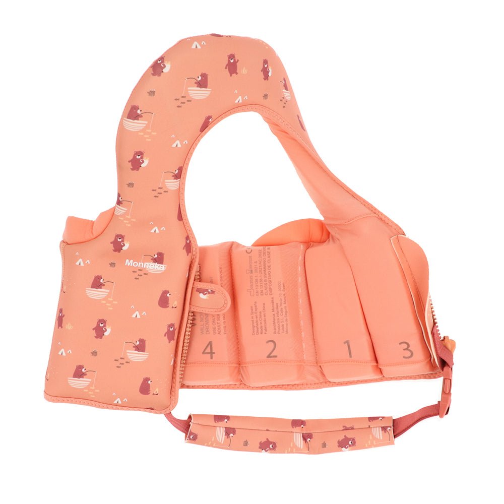 CHALECO FLOTADOR APRENDIZAJE TUTETE ·1 - 2 AÑOS CAMPING· - Happy Moments Baby