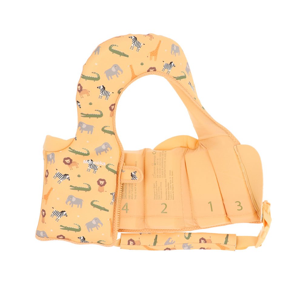 CHALECO FLOTADOR APRENDIZAJE TUTETE ·1 - 2 AÑOS WILD ANIMALS· - Happy Moments Baby