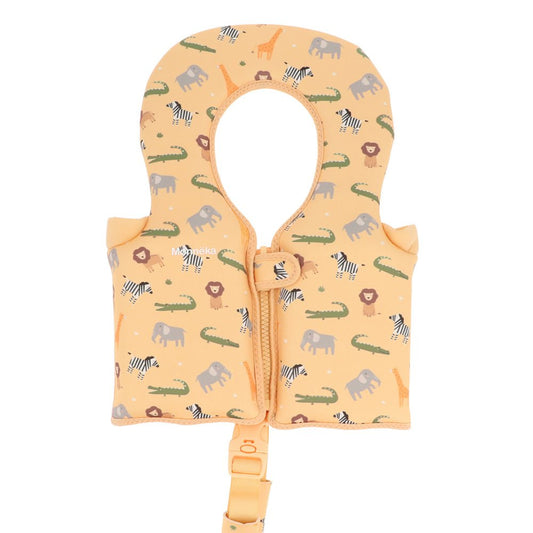 CHALECO FLOTADOR APRENDIZAJE TUTETE ·1 - 2 AÑOS WILD ANIMALS· - Happy Moments Baby