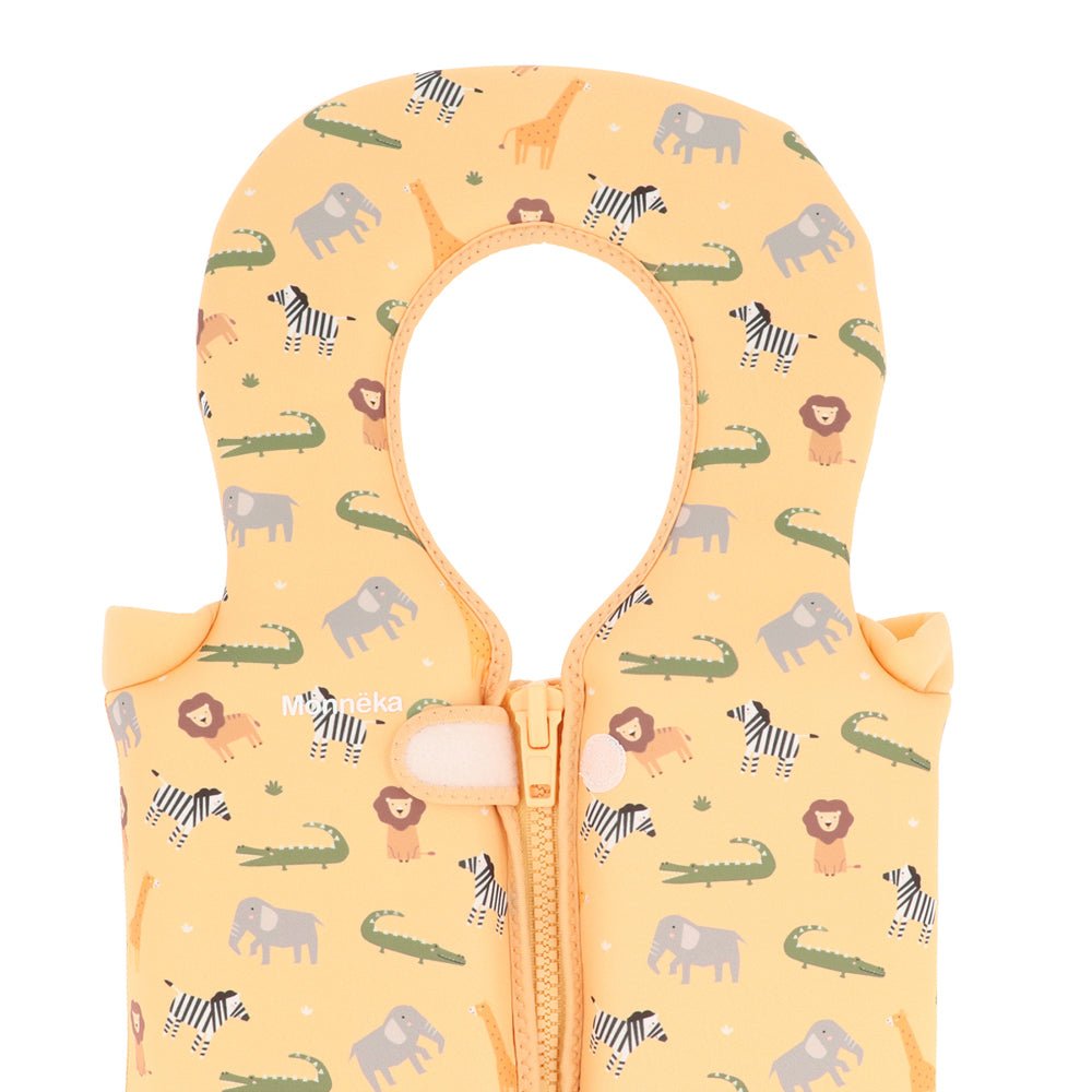 CHALECO FLOTADOR APRENDIZAJE TUTETE ·1 - 2 AÑOS WILD ANIMALS· - Happy Moments Baby