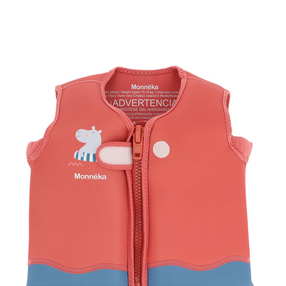 CHALECO FLOTADOR APRENDIZAJE TUTETE ·HIPPOS· - Happy Moments Baby