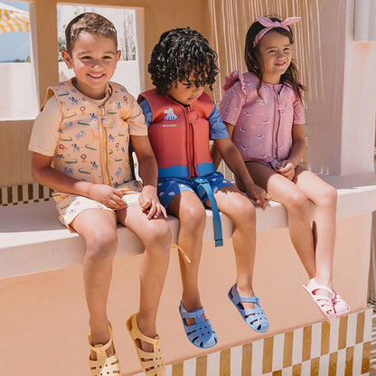 CHALECO FLOTADOR APRENDIZAJE TUTETE ·HIPPOS· - Happy Moments Baby