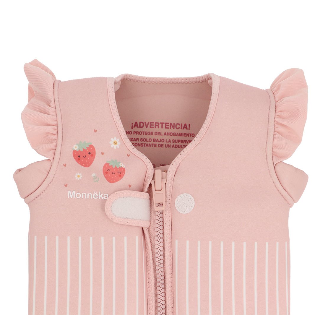CHALECO FLOTADOR APRENDIZAJE TUTETE ·STRAWBERRIES· - Happy Moments Baby