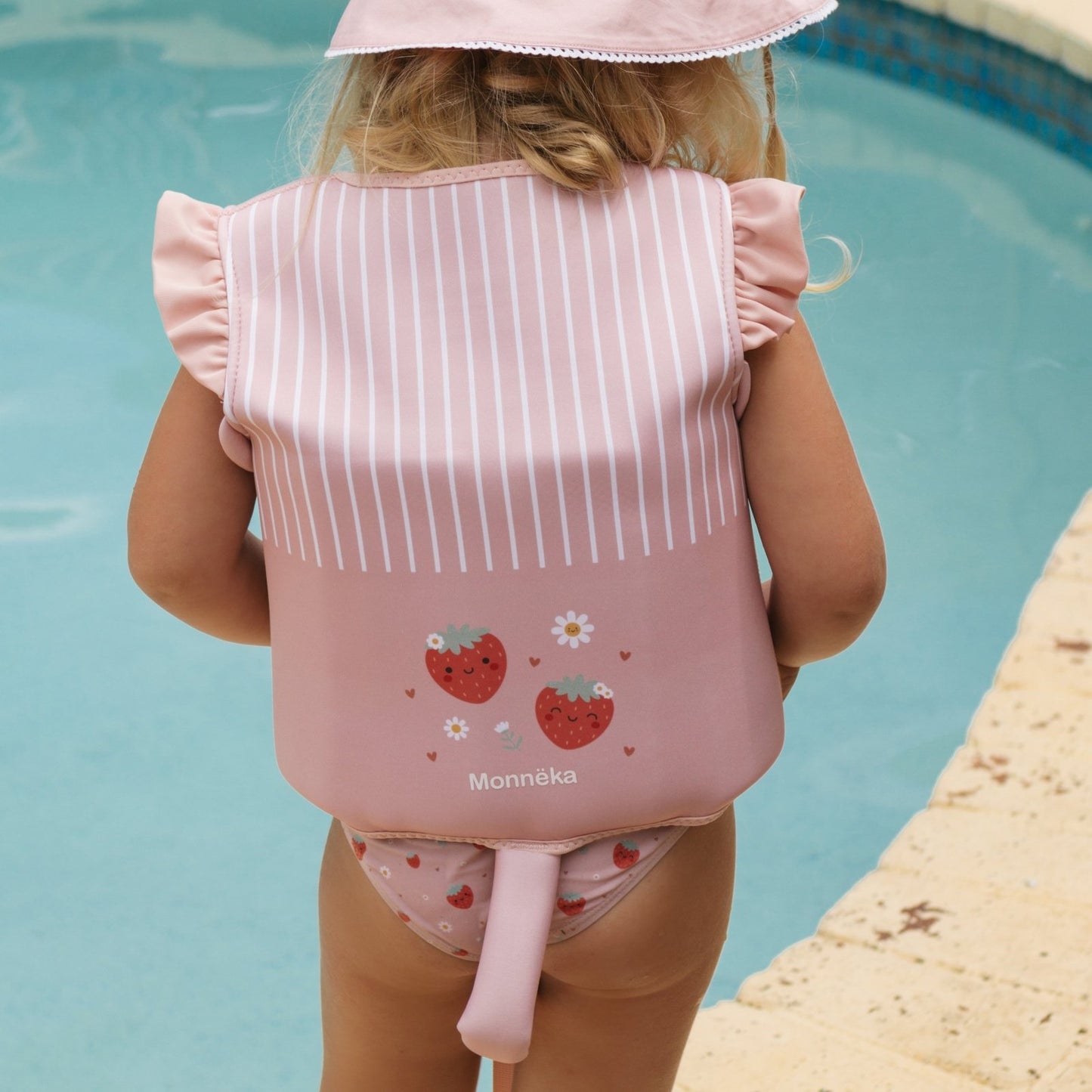 CHALECO FLOTADOR APRENDIZAJE TUTETE ·STRAWBERRIES· - Happy Moments Baby