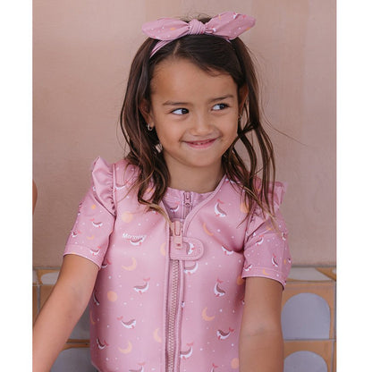 CHALECO FLOTADOR APRENDIZAJE TUTETE ·WHALE PINK· - Happy Moments Baby