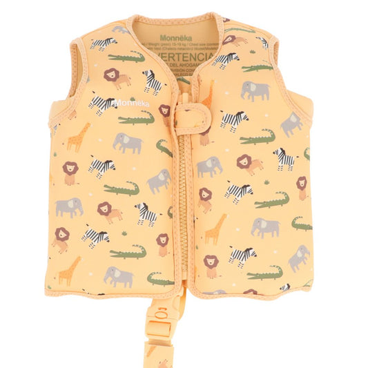 CHALECO FLOTADOR APRENDIZAJE TUTETE ·WILD ANIMALS· - Happy Moments Baby