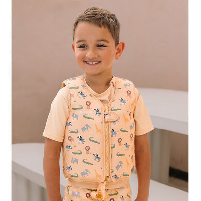 CHALECO FLOTADOR APRENDIZAJE TUTETE ·WILD ANIMALS· - Happy Moments Baby