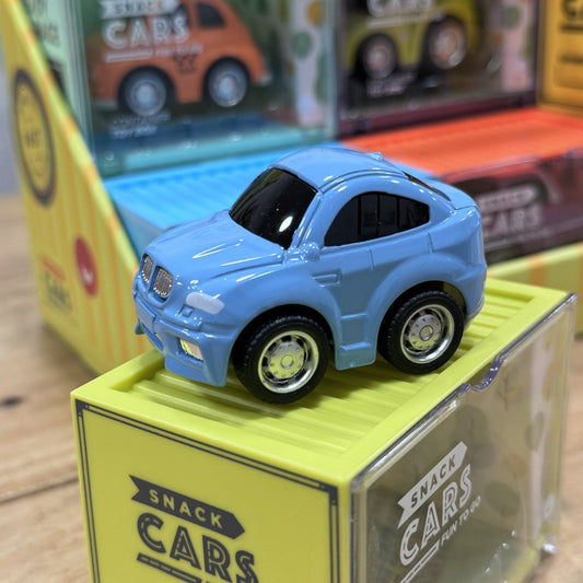 COCHE DE JUGUETE SNACK CARS ·COCHE AZUL· - Happy Moments Baby