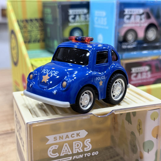 COCHE DE JUGUETE SNACK CARS ·COCHE POLICÍA· - Happy Moments Baby