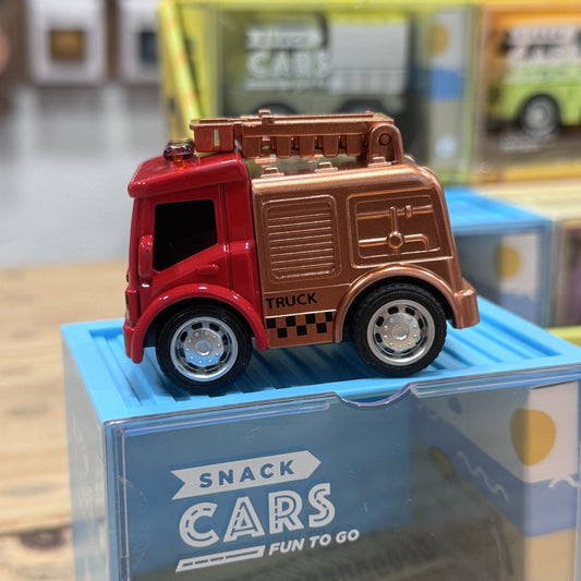 COCHE DE JUGUETE SNACK CARS ·FIRE TRUCK· - Happy Moments Baby