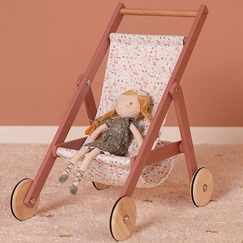 COCHECITO DE MUÑECAS DE MADERA LITTLE DUTCH - Happy Moments Baby